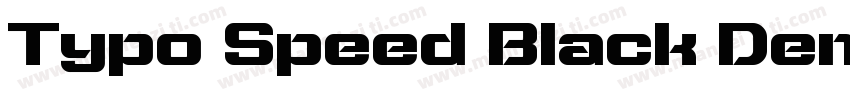 Typo Speed Black Dem字体转换
